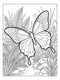 Ulysses Butterfly Fluttering River Bank