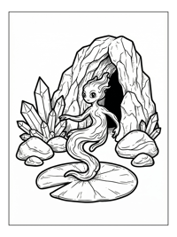 Water Sprite Dancing On Lily Pad Cave