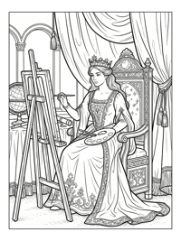 Star Princess Painting In Throne Room