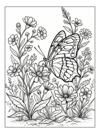 Malachite Butterfly Pollinating Wildflower Meadow