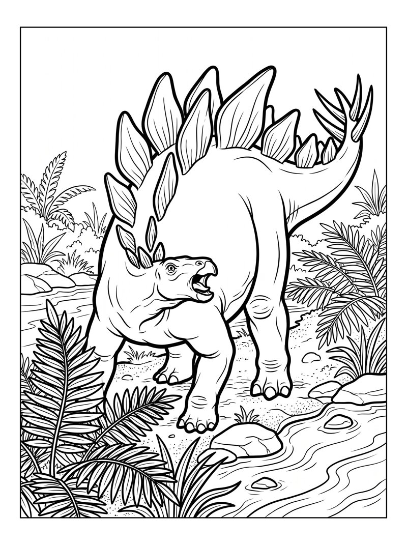 Stegosaurus Baby Roaring River Bank