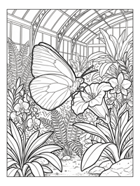 Sulphur Butterfly Pollinating Botanical
