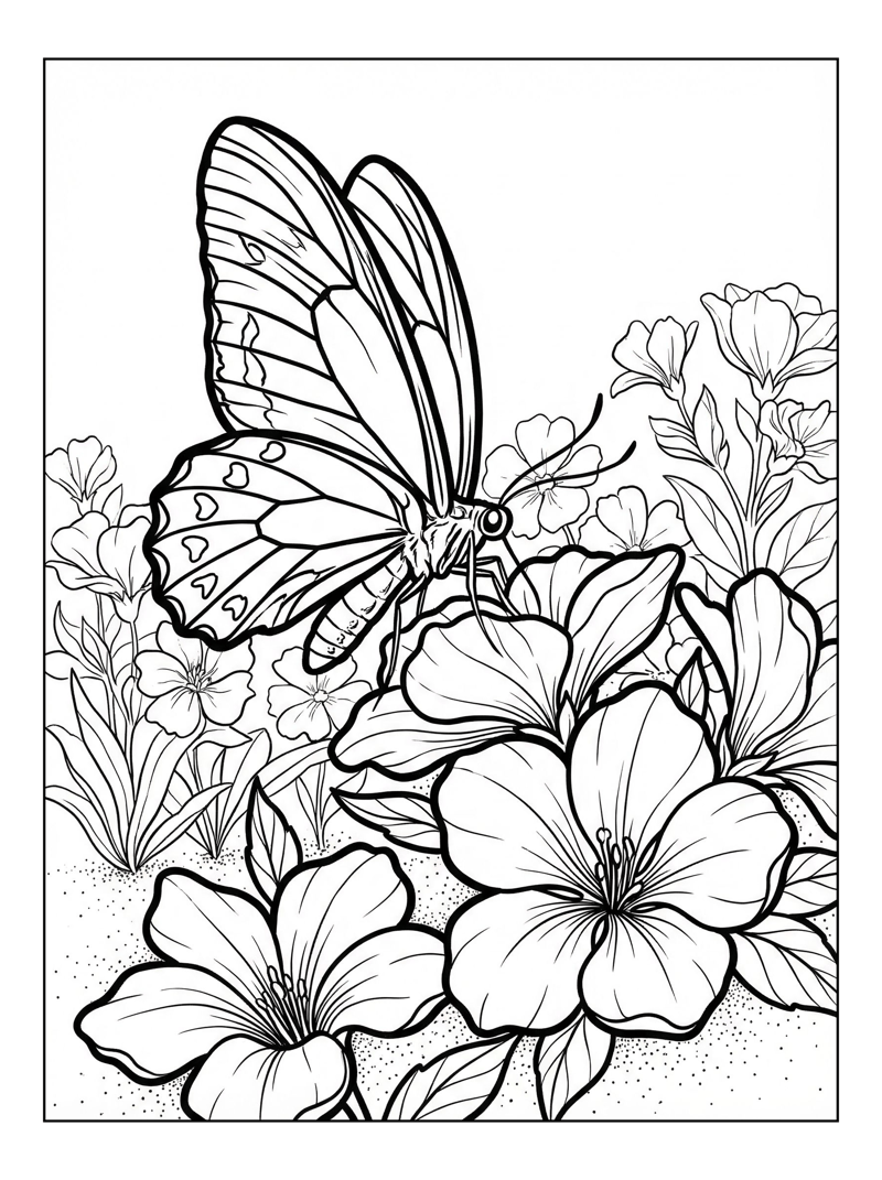 Queen Alexandras Birdwing Pollinating Flower