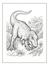Tyrannosaurus Rex Exploring Riverbank
