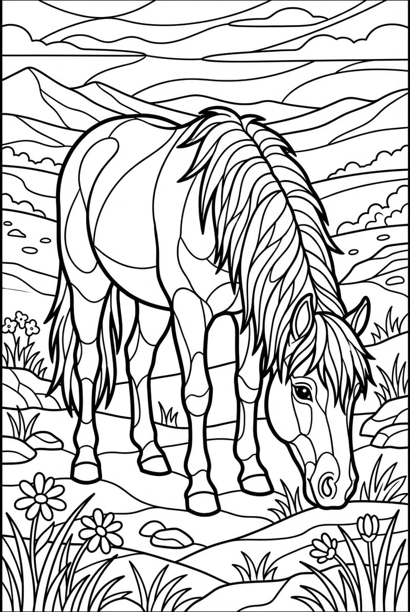 Elegant Morgan in a Steppes Grazing