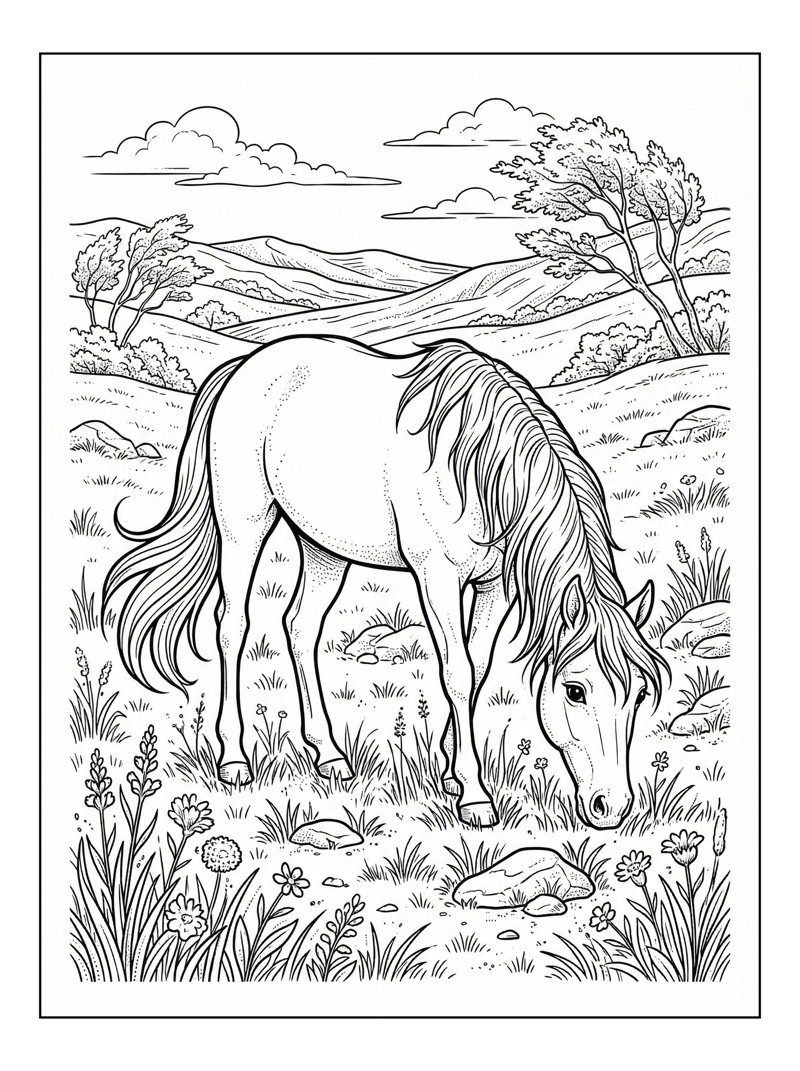 Elegant Morgan in a Steppes Grazing