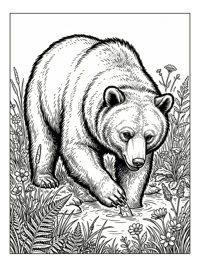 Bear Catching Fish In Water