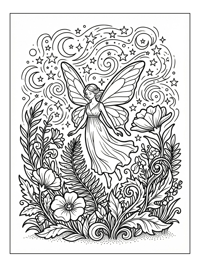 Garden Fairy Hovering Starry Plants