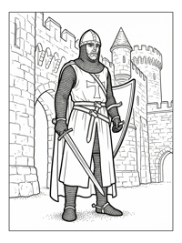 Noble Crusader Guards Stone Castle
