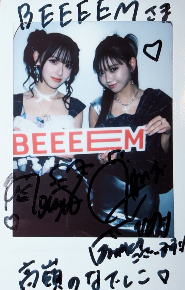 高嶺のなでしこ 松本ももな、籾山ひめり 直筆サイン入りチェキ