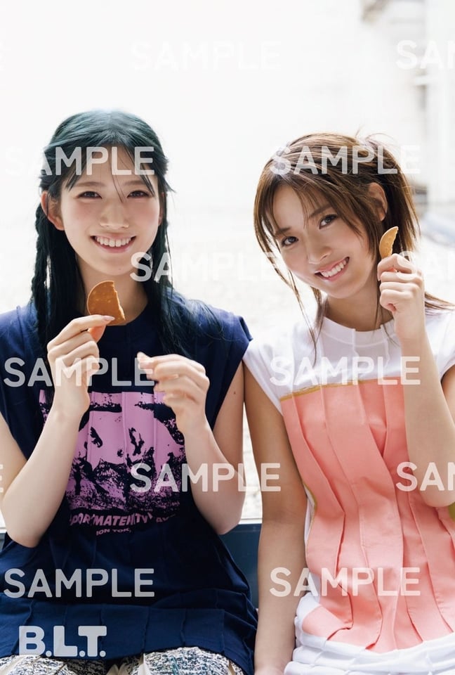 『B.L.T.2026年8月号』HMV購入特典ポストカード【中嶋優月&村山美羽(櫻坂46)B】