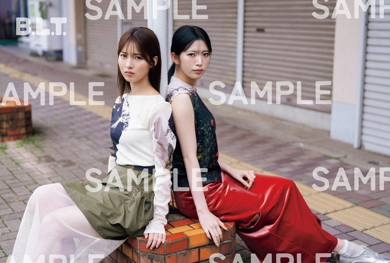 『B.L.T.2026年8月号』HMV購入特典ポストカード【中嶋優月&村山美羽(櫻坂46)A】