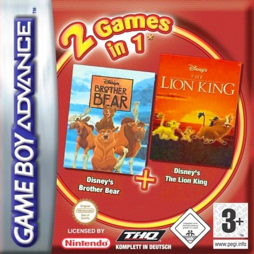 2 Games in 1 - Brother Bear + The Lion King