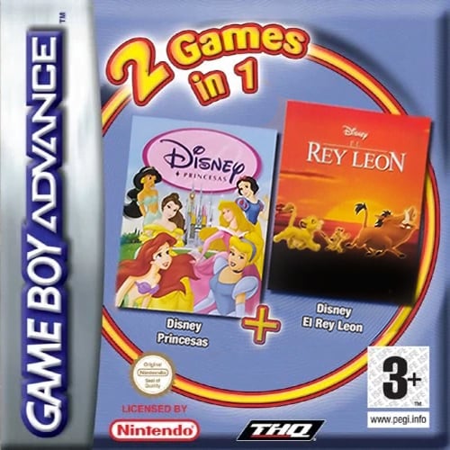 2 Games in 1 - Disney Princesas + El Rey Leon