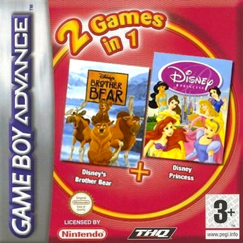 2 Games in 1 - Disney Princess + Brother Bear