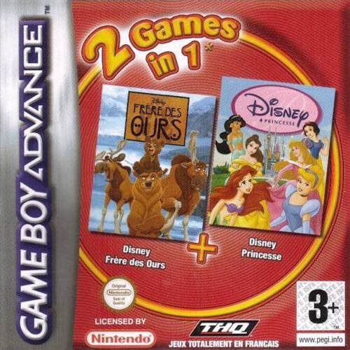 2 Games in 1 - Disney Princesse + Frere des Ours