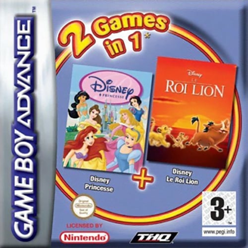 2 Games in 1 - Disney Princesse + Le Roi Lion