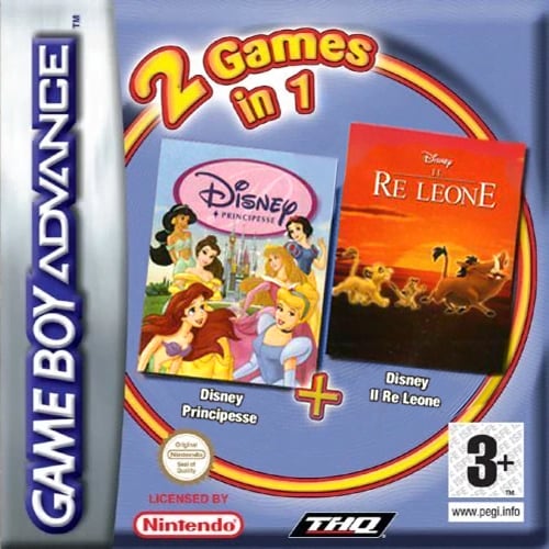 2 Games in 1 - Disney Principesse + Il Re Leone
