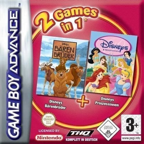 2 Games in 1 - Disneys Prinzessinnen + Baerenbrueder