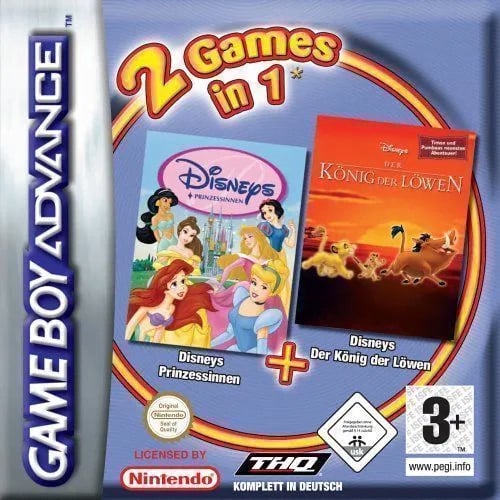 2 Games in 1 - Disneys Prinzessinnen + Der Koenig der Loewen