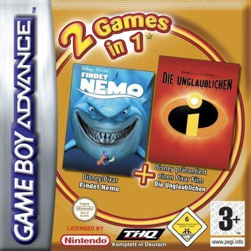 2 Games in 1 - Findet Nemo + Die Unglaublichen