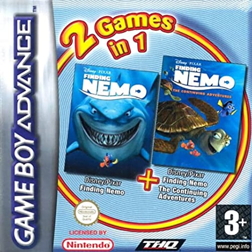 2 Games in 1 - Finding Nemo + Finding Nemo - The Continuing Adventures