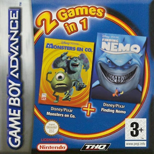 2 Games in 1 - Monsters en Co. + Finding Nemo