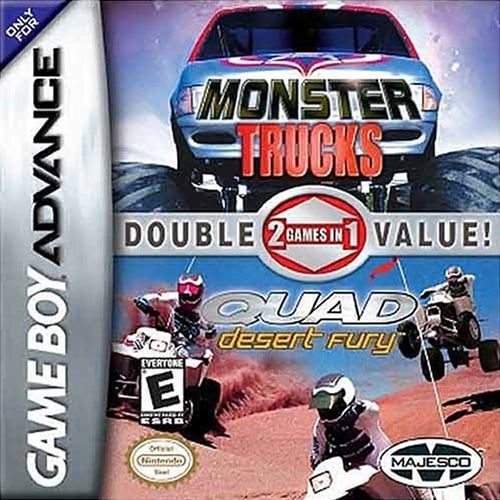 2 Games in 1 - Quad Desert Fury + Monster Trucks