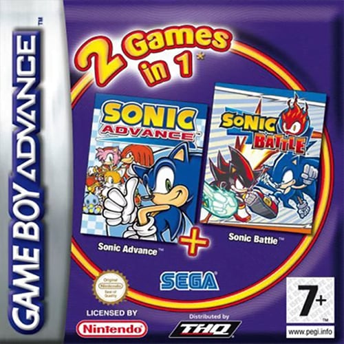 2 Games in 1 - Sonic Advance + Sonic Battle
