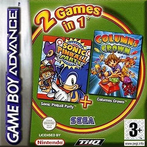 2 Games in 1 - Sonic Pinball Party + Columns Crown