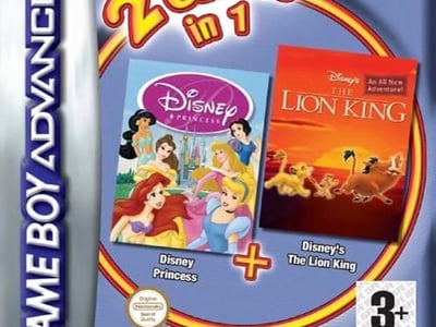 2 Games in 1 - The Lion King + Disney Princess