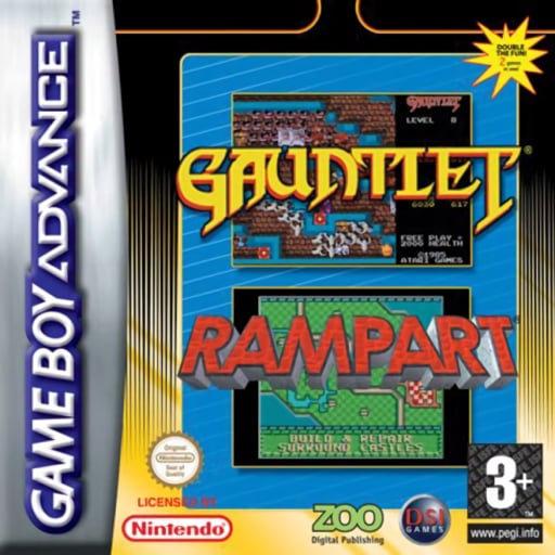 2 Games in One! - Gauntlet + Rampart