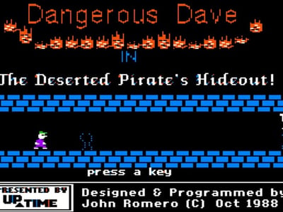Dangerous Dave in the Deserted Pirates Hideout