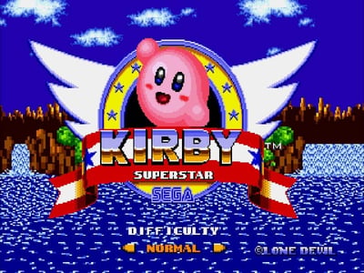 Kirby in Sonic The Hedgehog