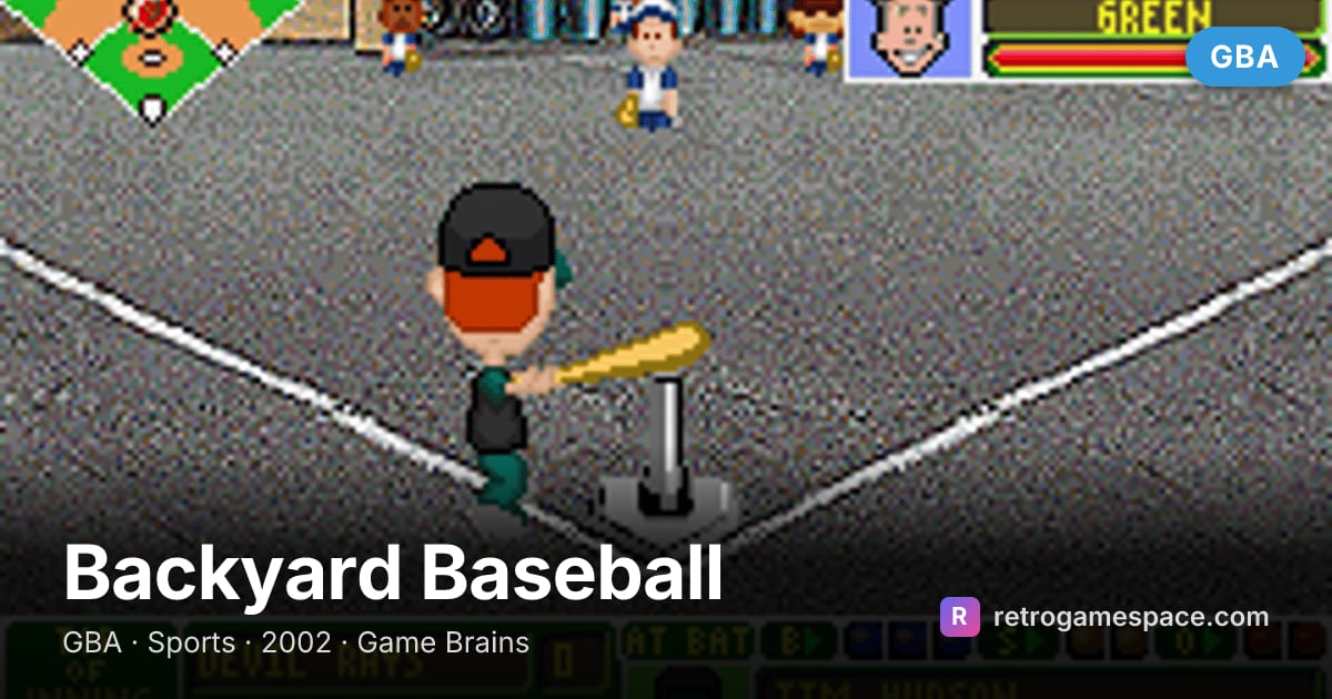 Juega Backyard Baseball gratis — GBA online | RetroGameSpace