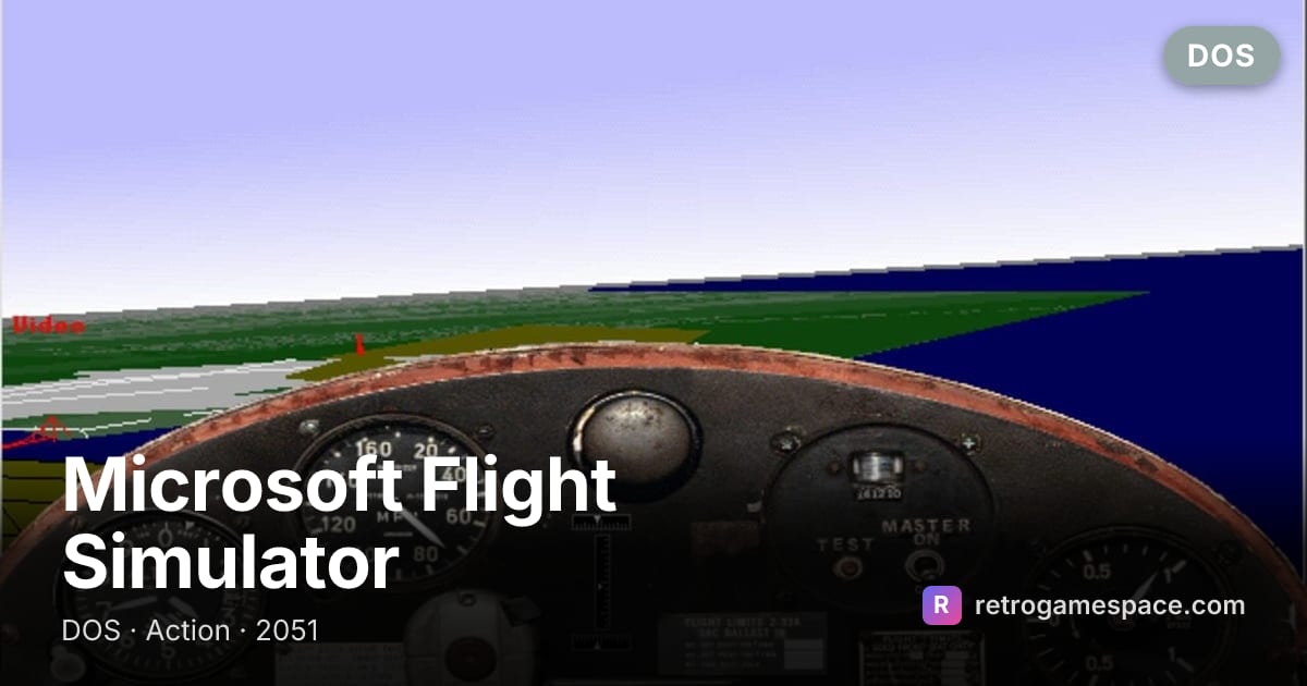 Juega Microsoft Flight Simulator gratis | RetroGameSpace