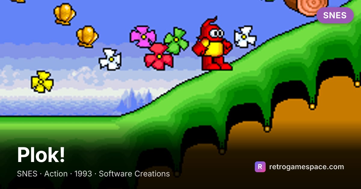 Plok! 1993 在线试玩 — 免费SNES游戏 | RetroGameSpace