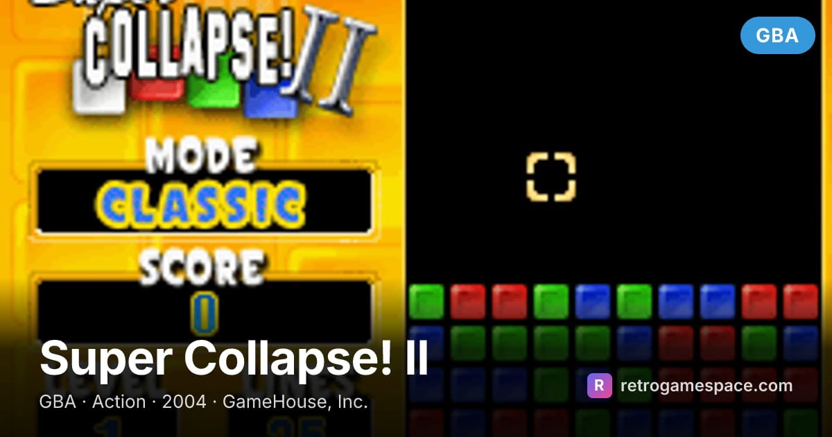 Play Super Collapse! II Online | RetroGameSpace