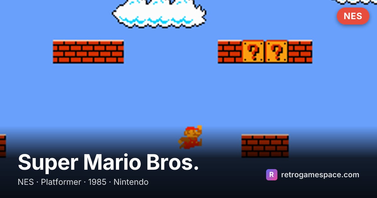 Play Super Mario Bros. Online | RetroGameSpace