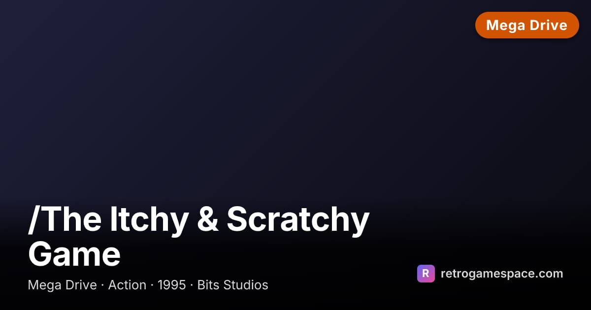 Play /The Itchy & Scratchy Game Online | RetroGameSpace