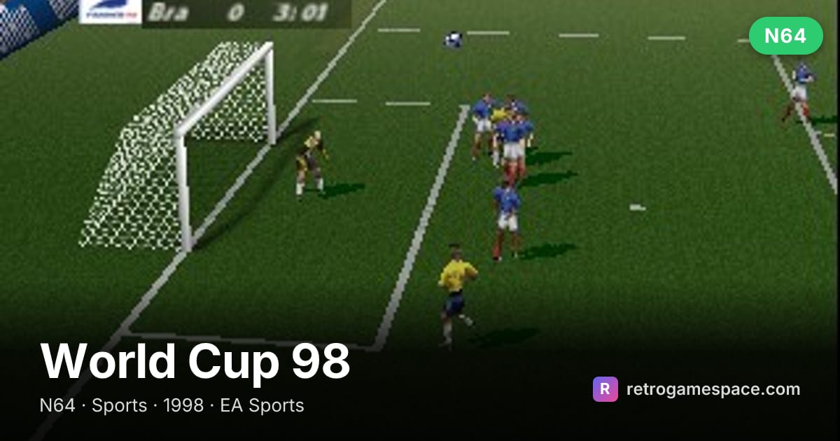 Play World Cup 98 Online — Free N64 Game | RetroGameSpace