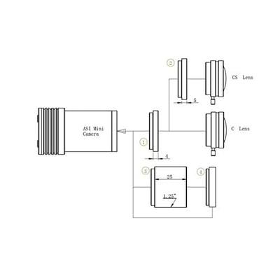 ZWO ASI290MM Mini Monochrome Astronomy Camera - ASI290MINI