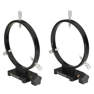 Meade Series 5000 Auxiliary Equipment 108mm Mounting Dovetail Ring Set - 07927