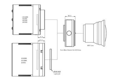 Starizona ZWO Filter Drawer for Canon EOS Lens