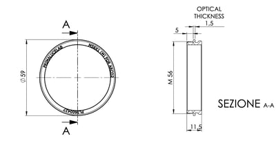 PrimaLuceLab M56x1 Male Adapter - ARCO 2"