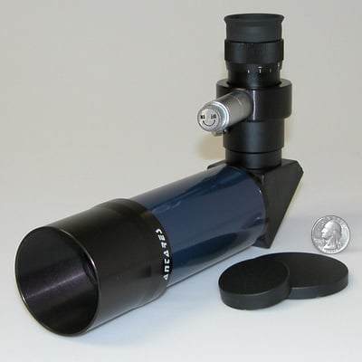 Antares 7.5x50 Right Angle Finderscope - Illuminated Blue