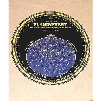 Datalizer Miller 10.5" 40 Degree Planisphere 35-45N