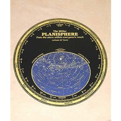 Datalizer 10.5" 30 Degree Planisphere for 25-35 Degrees North