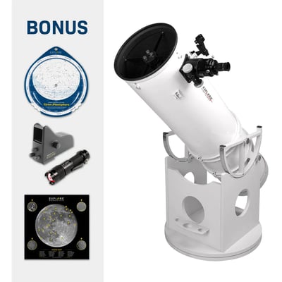 Explore Scientific FirstLight Dobsonian Telescope Package - 8"