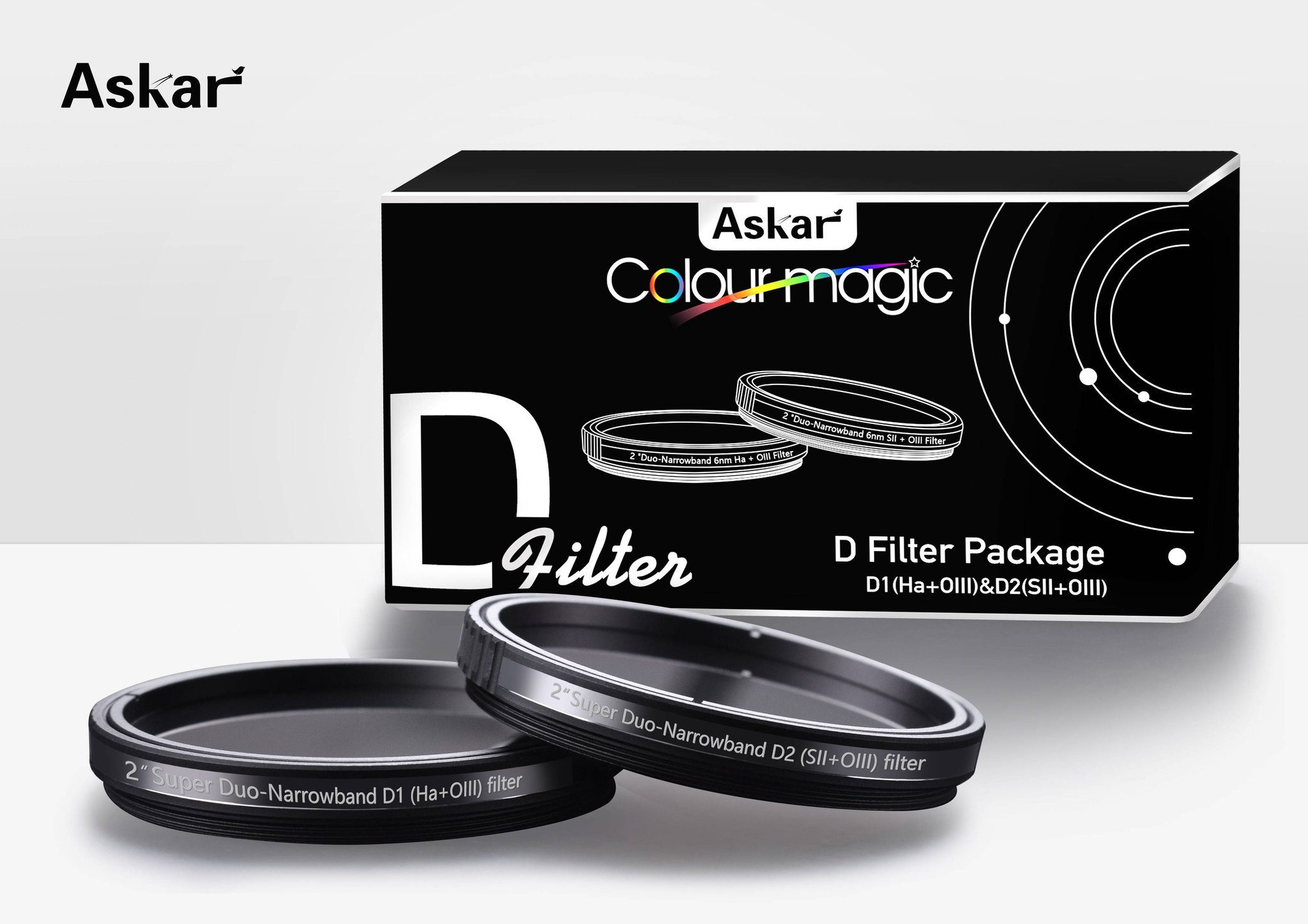 Askar Color Magic Super Duo-Narrowband D1/D2 2" Filter Set